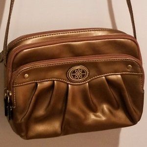 Small Bronze Crossbody Purse NWOT Never Used